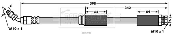 BORG & BECK stabdžių žarnelė BBH7905